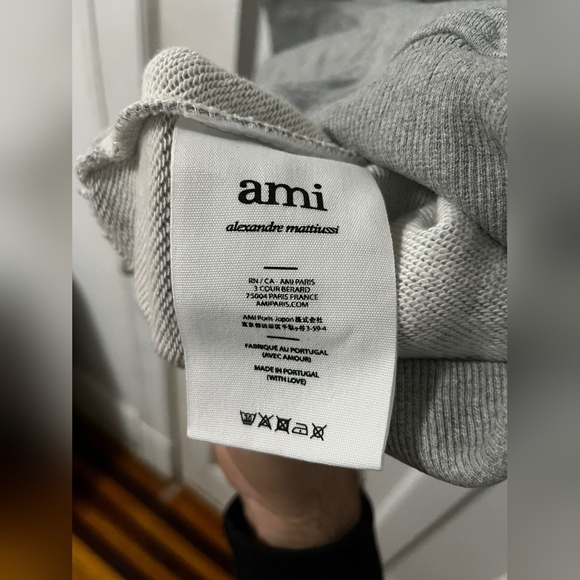 AMI ALEXANDRE MATTIUSSIGray Ami de Cœur Hoodie - Picture 5 of 8